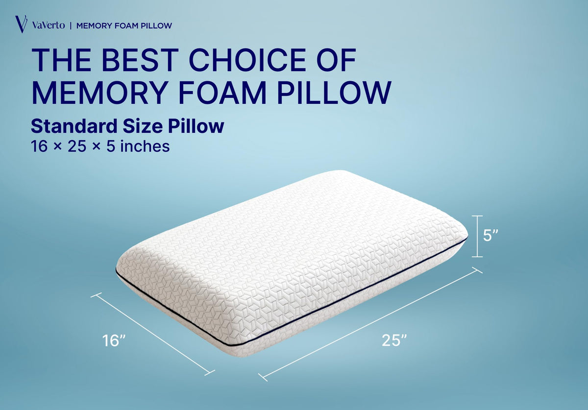 Vaverto pillow designed for side sleepers with targeted pressure relief.