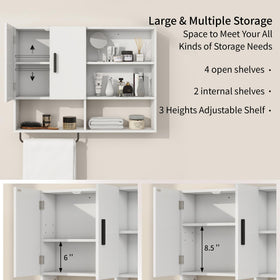 Vavkorkula cabinet shelf adjustable for toiletries and essentials.
