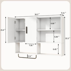 Vavkorkula wooden bathroom cabinet front view with smooth finish and humid-room durability.