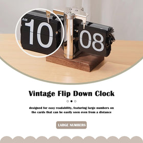 VBESTLIFE clock fits on desks, mantels, or coffee tables for versatile use.