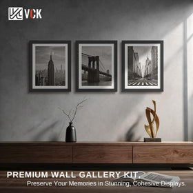 VCK 11x17 frame in black offers a scratch-resistant front for durability.