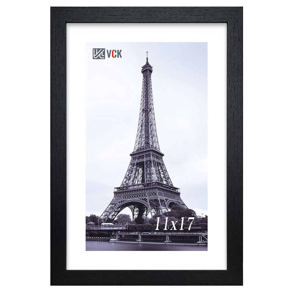VCK 11x17 wood frame with wall mounting for gallery wall display.