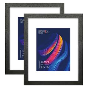 VCK 16x20 frame set with mat displaying 11x14 photos on a gallery wall