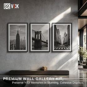 VCK 18x24 frame set wall-mounted for a clean collage display