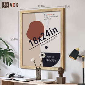 VCK 18x24 poster frame side profile reveals sturdy construction