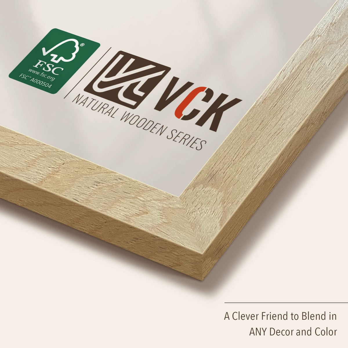 VCK 18x24 poster frame wood grain close-up highlights exclusive grain