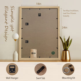 VCK 18x24 frame with HD plexiglass view for clear image display