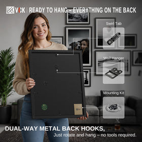 VCK 24x36 poster frame packaging with corner pads ensures safe shipping.