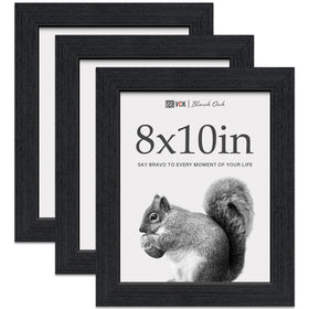 VCK 8x10 black oak frame front view for tabletop display