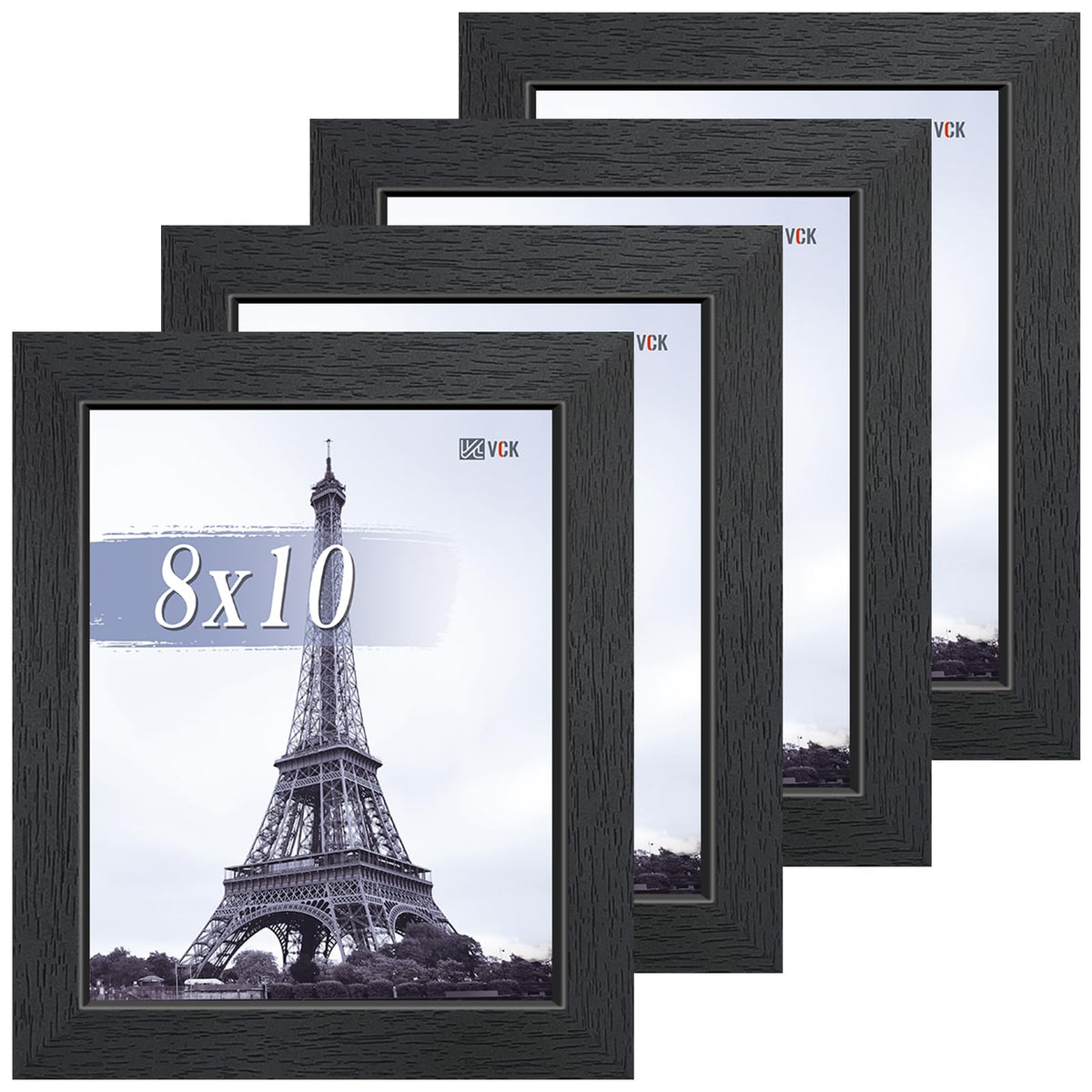 VCK 8x10 frame close-up showing black wood and clear plexiglass.