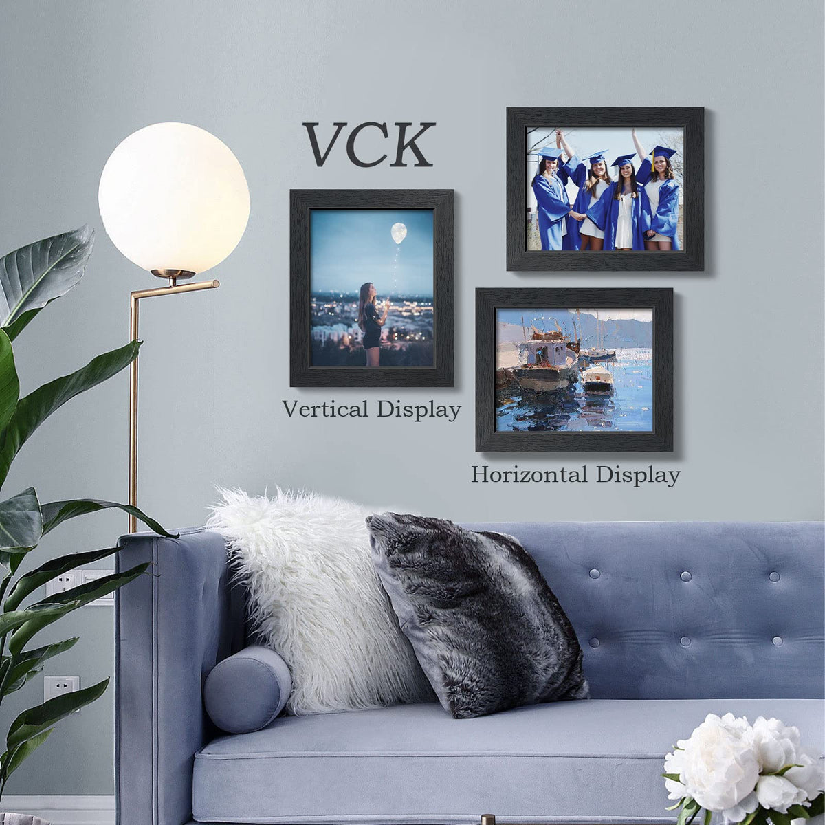 VCK 8x10 frame cushioned packaging protects edges during transport.
