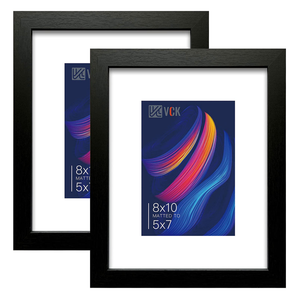 VCK 8x10 frame with mat, front view for 5x7 display option.