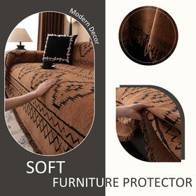 VClife protective chenille cover shields sofa from spills and wear.