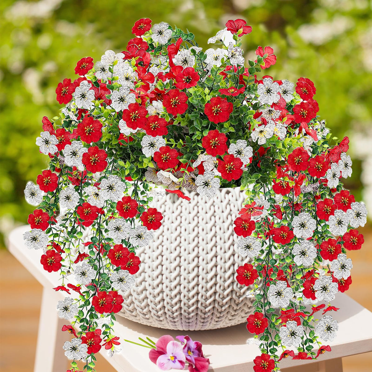 VCLTW outdoor porch planters offer maintenance-free beauty