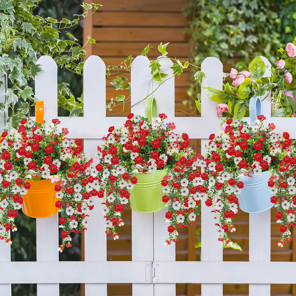 VCLTW realistic foliage blends with fences and rails for outdoor elegance