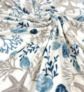 VCNY Home 50x70 inch blanket provides generous coverage for lounging
