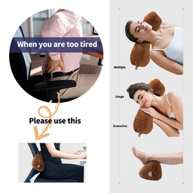 VCOMSOFT oversized neck pillow measures 18x7x7 inches for full support.