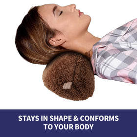 VCOMSOFT neck pillow with long strap to keep position as you move.