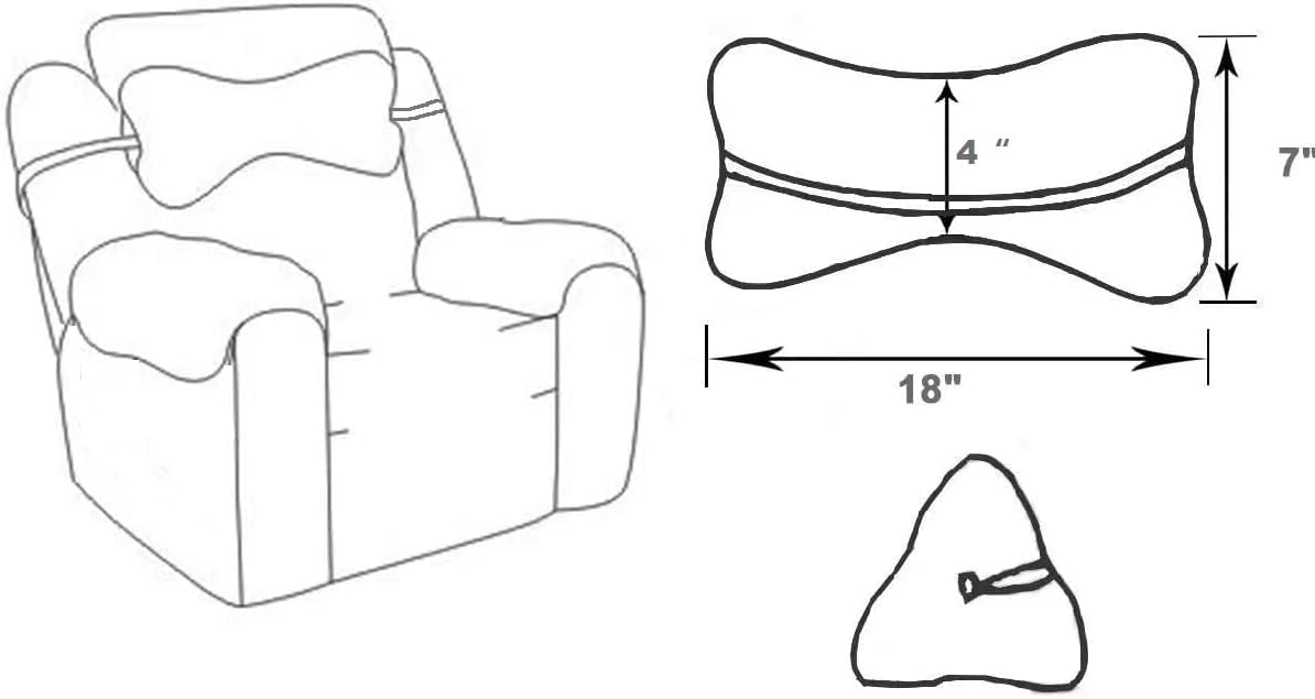 VCOMSOFT multipurpose pillow used as armrest or lumbar cushion.
