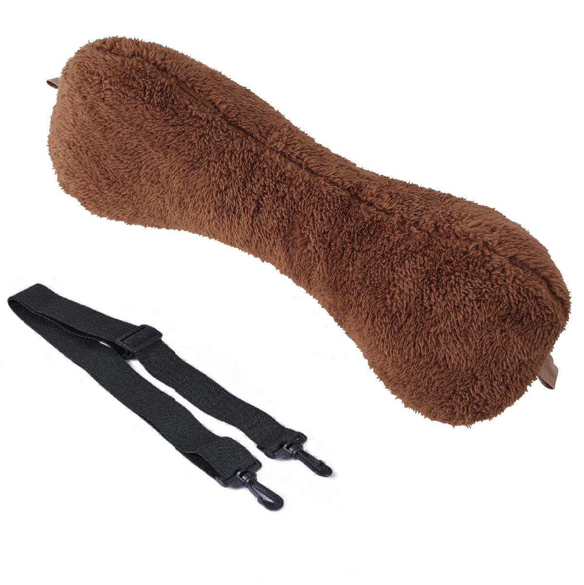 VCOMSOFT neck pillow featuring plush Sherpa cover for warm comfort.