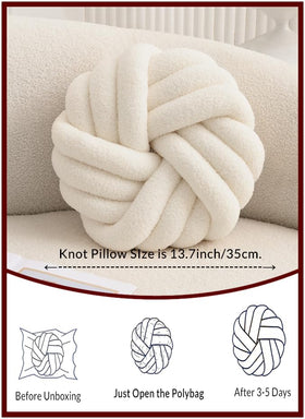 Gift-ready Vdoioe knot pillow makes a thoughtful home decor gift.