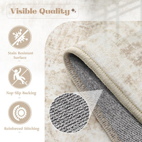 VECARF foldable 5x7 rug packs away easily when redecorating or moving.