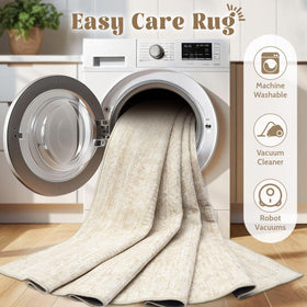 Vecarf kid and pet friendly 8x10 rug for family homes