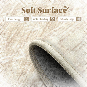 Vecarf low-pile 8x10 rug with slim profile for door clearance
