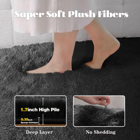 VECARF machine-washable-rug offers easy cleanup after spills and daily messes.