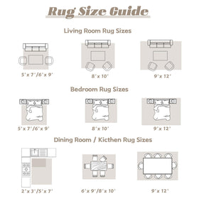 VECARF Versatile rug suitable for living rooms, dining spaces, and offices.