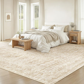Vecarf washable 8x10 rug with ultra-soft texture for comfort
