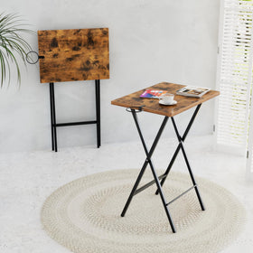 VECELO antique brown tabletop complements modern interiors