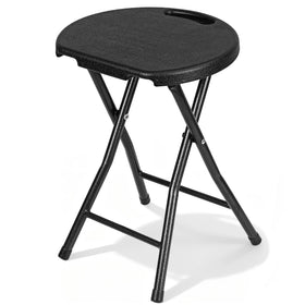 VECELO folding stool with handle offers easy transport and stable seating.