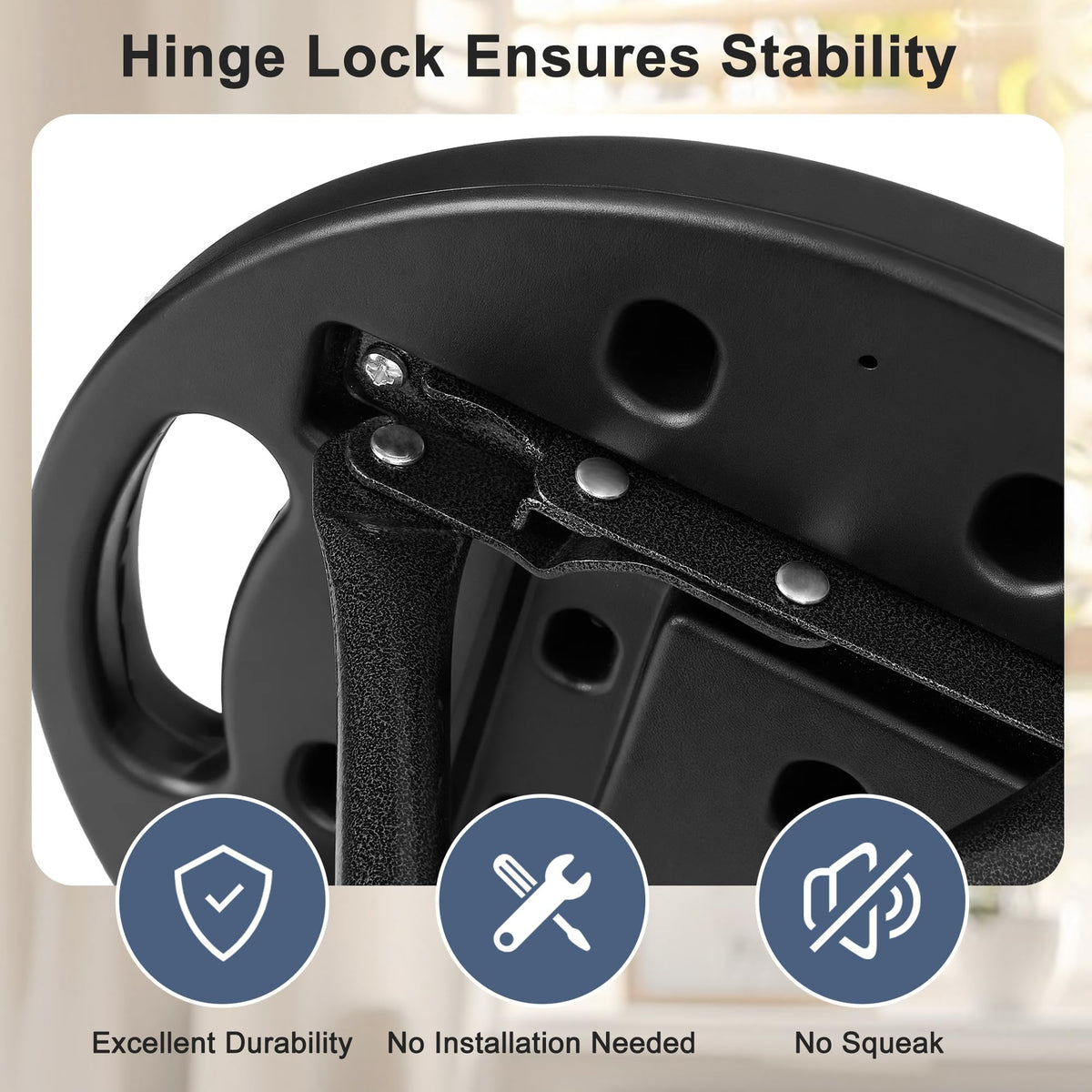 VECELO HDPE seat resists cracking and fading for everyday use.