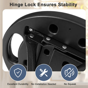 VECELO HDPE seat resists cracking and fading for everyday use.