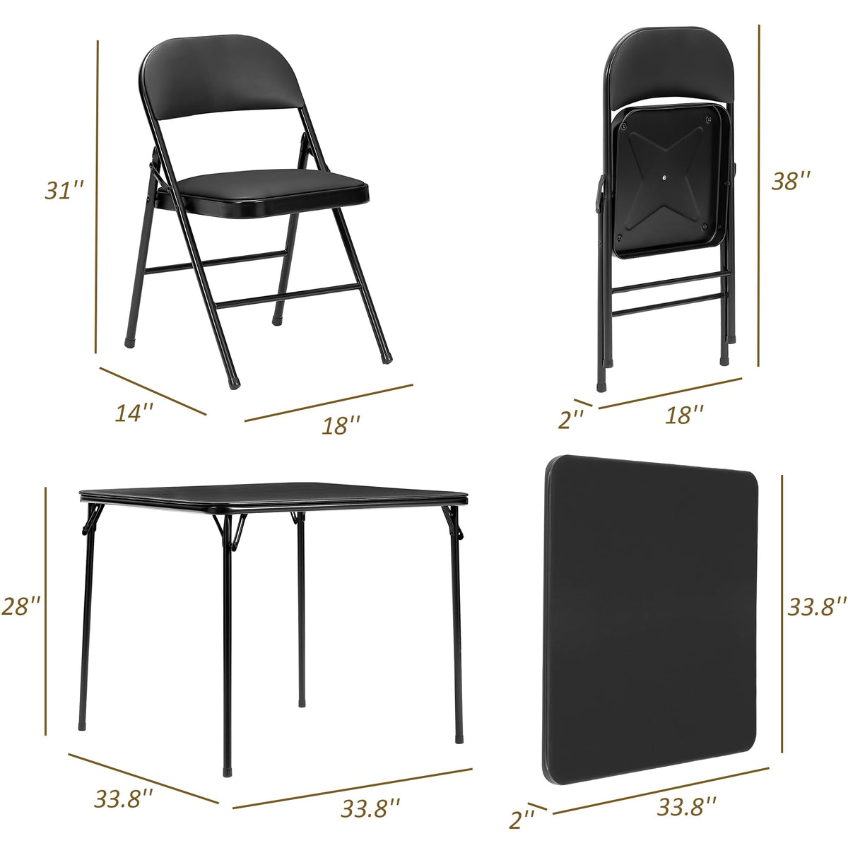VECELO padded tabletop provides a comfortable surface for games and meals