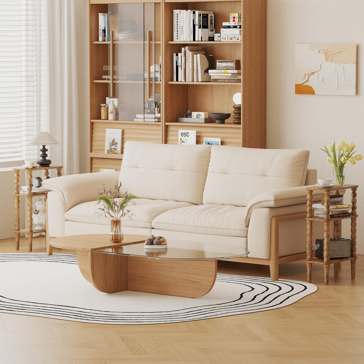 Veegle versatile side table suitable for living room, bedroom, or hallway.