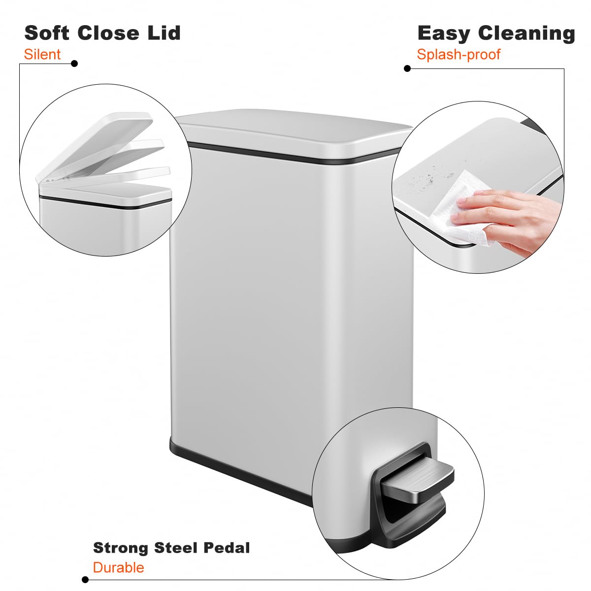 Compact 5.5-inch profile fits tight corners and desks.