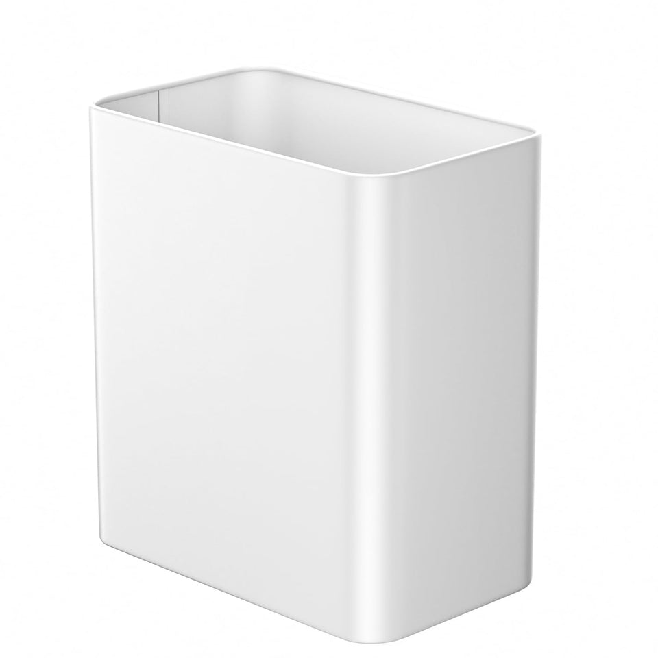 Veelesa small bathroom trash can with 2.4-gallon capacity for compact spaces.