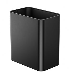 Veelesa small trash can front view highlighting space-saving design for compact bathrooms.