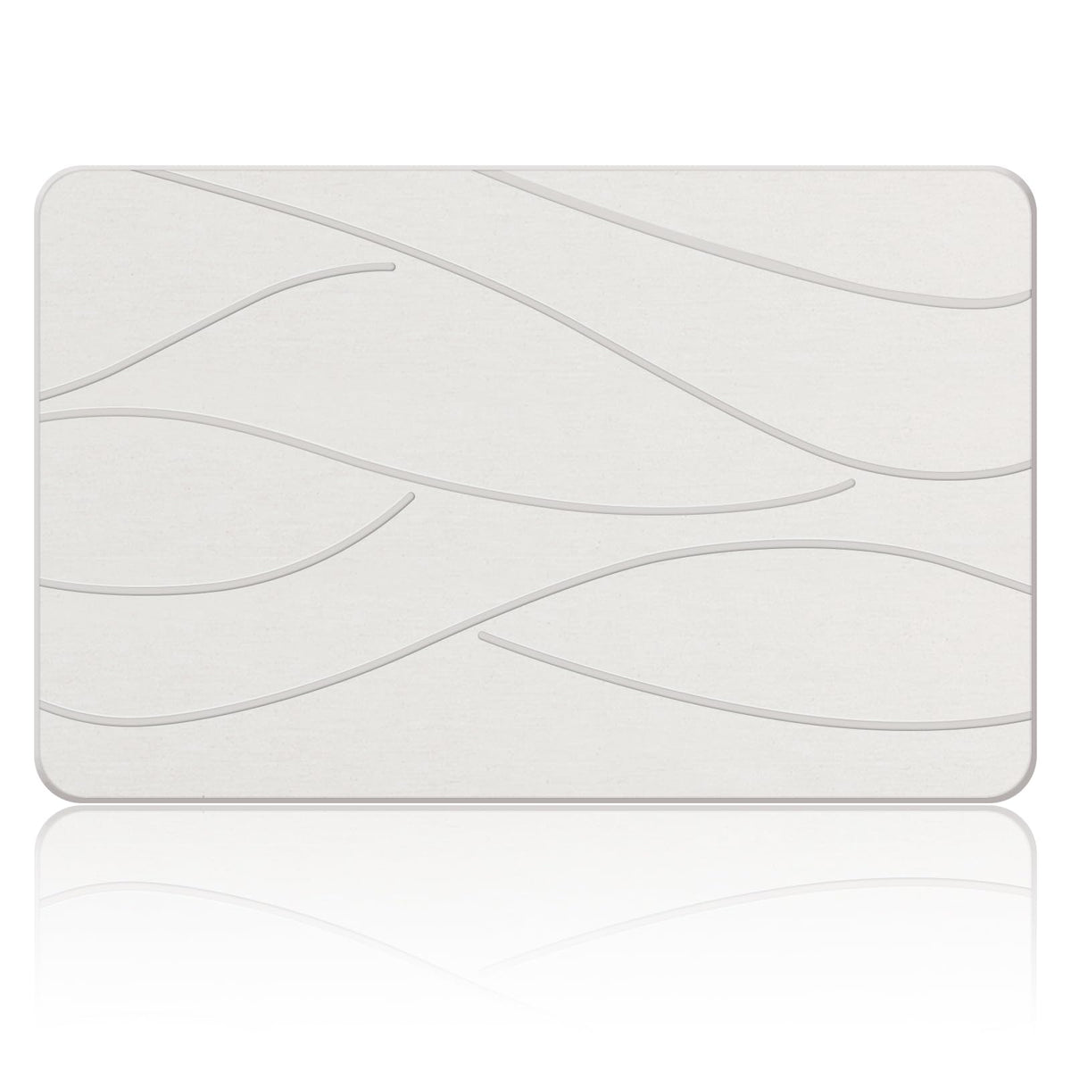 Veeloim Stone Bath Mat closeup of absorbent diatomaceous earth texture for quick drying