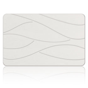 Veeloim Stone Bath Mat closeup of absorbent diatomaceous earth texture for quick drying