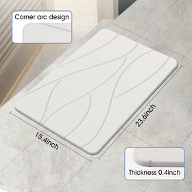 Veeloim Stone Bath Mat diatomite texture illustrating durable material