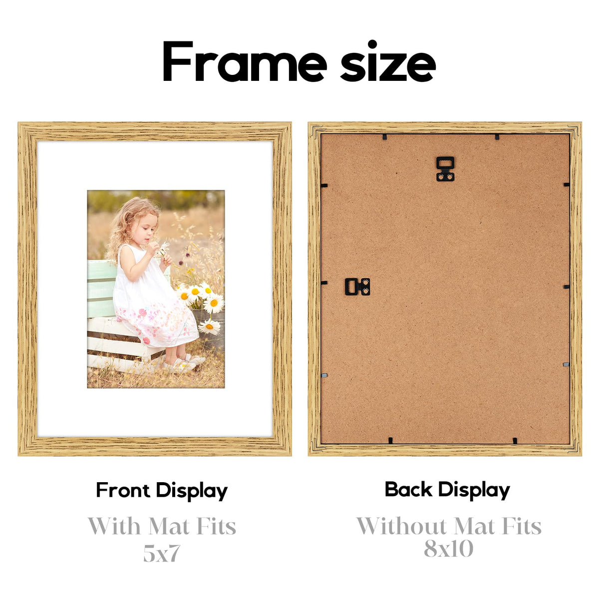 Veelot passe-partout 5x7 mat display for elegant photo sizing