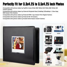 Veicevol 64-page spreads hold four photos per page for easy display