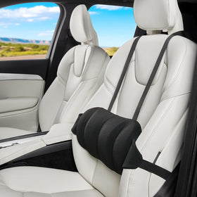 Veitail lumbar support pillow for car seat provides targeted back comfort on the go.