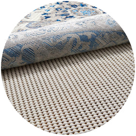 Veken 6ft round rug pad gripper secures rugs on hardwood floors for steadier daily use.