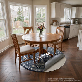 Veken rug pad provides floor protection for high-traffic rooms and playful households.
