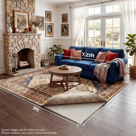 Veken rug pad stabilizes futon or mattress for steadier seating.