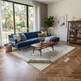 Veken rug pad protects floors from wear while keeping heavy items steady.